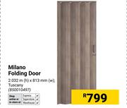 Milano Folding Door 2.032m(H) x 813mm (W) 850010497