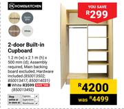 Home & Kitchen 2-Door Built-In Cupboard 1.2m (W) x 2.1m (H) x 500mm (D) (White) 850013492