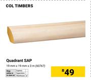 Col Timbers Quadrant SAP 19mm x 19mm x 3m 60767