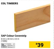 Col Timbers SAP Colours Coverstrip 8mm x 44mm x 3.0m 15886