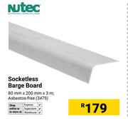 Nutec Socketless Barge Board 80mm x 200mm x 3m 3479