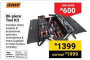 Grip 86 Piece Tool Kit (723586)