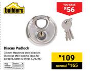 Builders Discus Padlock (726346)
