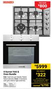 Goldair 4 Burner Hob & Oven Bundle (634702)
