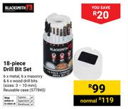 Black Smith 18 Piece Drill Bit Set (577845)