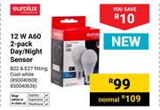 Eurolux 12W A60 2 Pack Day/Night Sensor (850040608, 850040636)