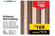 Edge Driftwood Wall Cladding 2.4m x 160mm x 24mm (850009154)