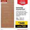 Kayo Horizontal Grooved Door 2032m (h) x 813mm (w) (399291)