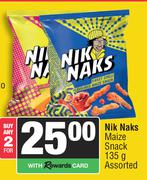 Nik Naks Maize Snack Assorted-For 2 x 135g