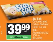 Sta Soft Concentrated Fabric Softener Refill Pouch-500ml
