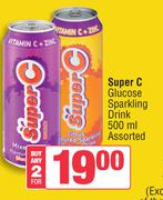 Super C Glucose Sparkling Drink-For 2 x 500ml