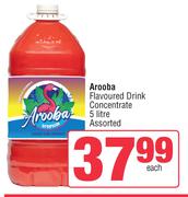 Arooba Flavoured Drink Concentrate Assorted-5L