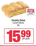 Spar Country Value Lunch Buns-6s Per Pack