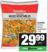 SaveMor Frozen Mixed Vegetables-1Kg