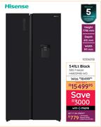 Hisense 541L Black SBS Fridge H680SMIB-WD (10306058)