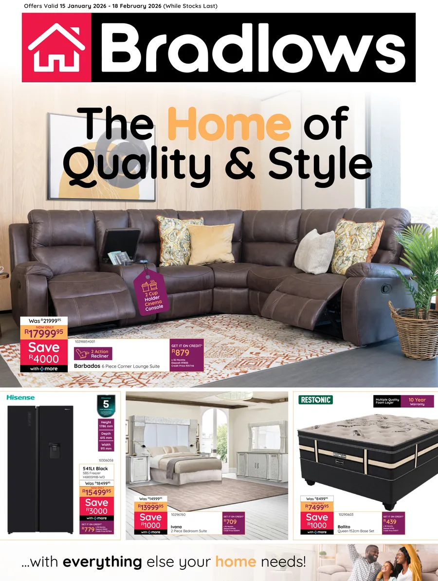 Bradlows : The Home Of Quality & Style (15 January - 18 February 2026)