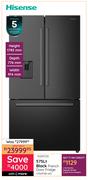 Hisense 575L Black French Door Fridge H760FSB-WD