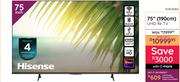 Hisense 75" (190cm) UHD 4K TV 10304084