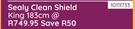 Sealy Clean Shield King 183cm 10111733