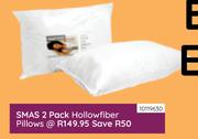 Sleepmasters 2 Pack Hollowfiber Pillows 10119630