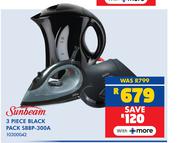 Sunbeam 3 Piece (Black) Pack SBBP-300A 10300042
