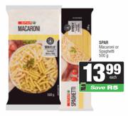 Spar Macaroni Or Spaghetti-500g