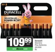 Duracell Mainline Plus Batteries AA/AAA-8s