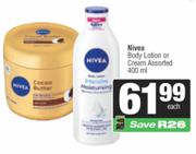 Nivea Body Lotion Or Cream-400ml