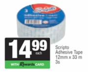 Scripto Adhesive Tape 12mm x 33m-3s