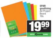 Spar Good Living A4 Project Board-10s