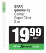 Spar Good Living Contact Paper Clear-2m