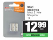 Spar Good Living Metal 2 Hole Sharpener-1s