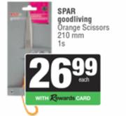 Spar Good Living Orange Scissors 210mm-1s