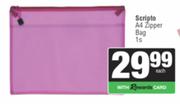 Scripto A4 Zipper Bag-1s