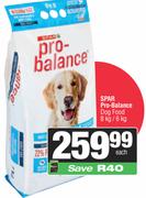 Spar Pro-Balance Dog Food-8kg/6kg Each