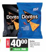 Doritos Flavoured Corn Chips Assorted-For 2 x 145g