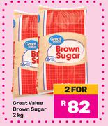Great Value Brown Sugar-For 2 x 2Kg