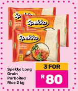 Spekko Long Grain Parboiled Rice-For 3 x 2Kg
