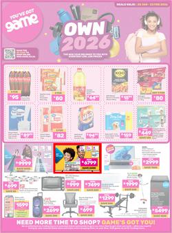 Game : Own 2026 (20 January - 23 February 2026), page 1