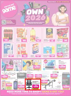 Game : Own 2026 (20 January - 23 February 2026), page 1