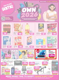 Game : Own 2026 (20 January - 23 February 2026), page 1