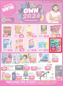 Game : Own 2026 (20 January - 23 February 2026), page 1