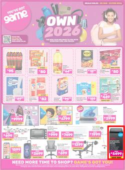 Game : Own 2026 (20 January - 23 February 2026), page 1