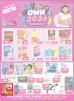 Game : Own 2026 (20 January - 23 February 2026), page 1