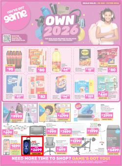 Game : Own 2026 (20 January - 23 February 2026), page 1