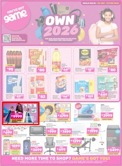 Game : Own 2026 (20 January - 23 February 2026), page 1