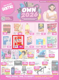 Game : Own 2026 (20 January - 23 February 2026), page 1