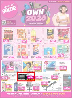 Game : Own 2026 (20 January - 23 February 2026), page 1