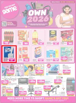 Game : Own 2026 (20 January - 23 February 2026), page 1