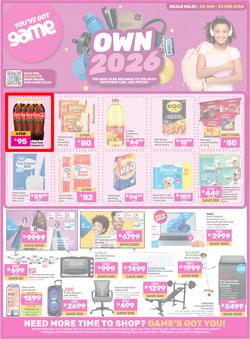 Game : Own 2026 (20 January - 23 February 2026), page 1